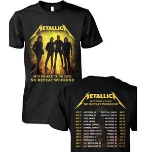 Metallica M72 World Tour 2023 No Repeat Weekend T-Shirt 2 Sided T-Shirt Metallic